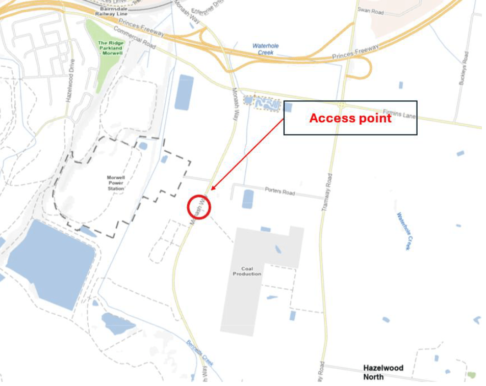 Bennetts Creek Battery roadworks